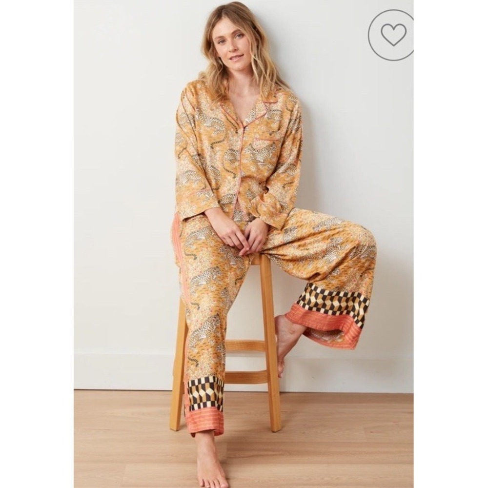 PRINTFRESH - Eco Satin Rittenhouse Set in Bagheera - Tobacco - Size M - Picture 2 of 16